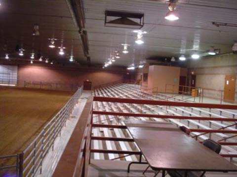 Bleachers Inside Arena Building